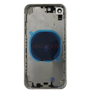 Корпус для iPhone Xr в стиле iPhone 16 Pro (серый)