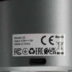Камера видеонаблюдения Hoco D5 (Bluetooth/Wi-Fi/Full HD 2304х1296) серая