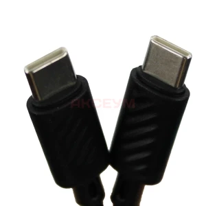 Сетевая зарядка USB/Type-C Hoco CS74A (45W/QC3.0/PD/2 порта/кабель Type-C-Type-C) черная