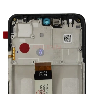 Дисплей с рамкой для Xiaomi Poco M6 4G (черный) - Оригинал