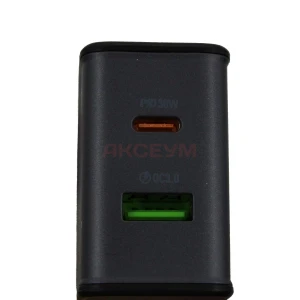Сетевая зарядка USB/Type-C Hoco CS73A (30W/QC3.0/PD/кабель Type-C-Type-C) черная