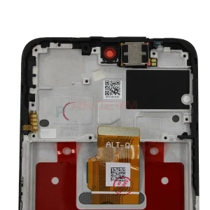 Дисплей с рамкой для Honor X7c (черный) - Оригинал