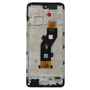 Дисплей с рамкой для Tecno Spark 30 4G (черный) - Оригинал