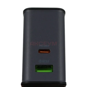Сетевая зарядка USB/Type-C Hoco CS74A (45W/QC3.0/PD/2 порта) черная