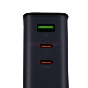 Сетевая зарядка USB/Type-C Hoco CS76A (70W/QC3.0/PD/3 порта) черная
