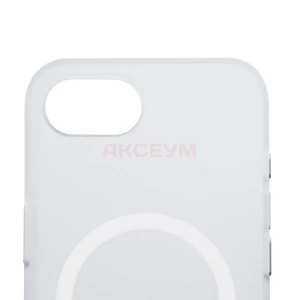 Чехол накладка для iPhone 16e MagSafe SM038 (белый)
