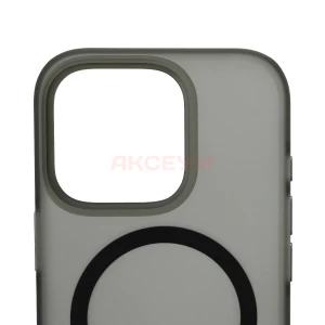Чехол накладка для iPhone 16 Pro MagSafe SM038 (черный)