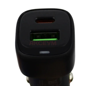 Автомобильное зарядное USB/Type-C Borofone BZ34B (38W/QC3.0/PD/Type-C/USB/кабель Type-C-Type-C) черное