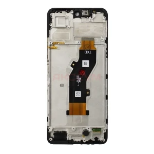 Дисплей с рамкой для Infinix Hot 50 4G (черный) - Оригинал