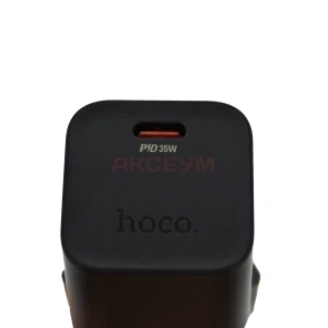 Сетевая зарядка Type-C Hoco N66 (35W/PD) черная