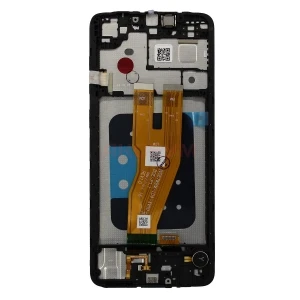 Дисплей с рамкой для Samsung Galaxy A05 (A055F) черный - Оригинал REF