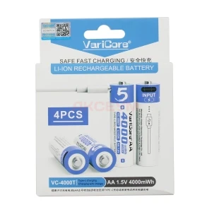 Аккумулятор AA VariCore Li-ion 1.5V 2600 mAh (4 шт/перезаряжаемые/зарядка через Type-C)