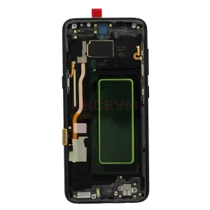 Дисплей с рамкой для Samsung Galaxy S8 (G950F) с тачскрином (черный) - OLED