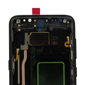 Дисплей с рамкой для Samsung Galaxy S8 (G950F) с тачскрином (черный) - OLED