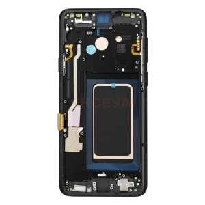 Дисплей с рамкой для Samsung Galaxy S9+ (G965F) с тачскрином (черный) - OLED