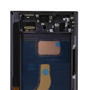 Дисплей с рамкой для Samsung Galaxy S22 Ultra (S908B/S9080) с тачскрином (черный) - In-Cell