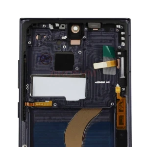 Дисплей с рамкой для Samsung Galaxy S22 Ultra (S908B/S9080) с тачскрином (черный) - In-Cell