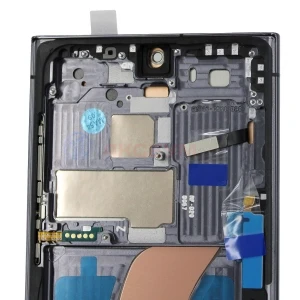 Дисплей с рамкой для Samsung Galaxy S23 Ultra (S918B) с тачскрином (черный) - In-Cell