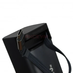 Внешний аккумулятор Remax FC-22 20000 mAh (100W/PD/Type-C/встроенный кабель Type-C/LCD) серый