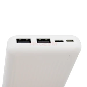 Внешний аккумулятор Borofone BJ78 10000 mAh (10W/2USB/MicroUSB/Type-C/LED индикатор) белый