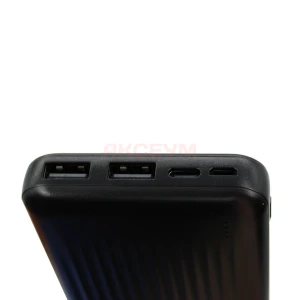Внешний аккумулятор Borofone BJ78 10000 mAh (10W/2USB/MicroUSB/Type-C/LED индикатор) черный