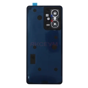 Задняя крышка для Xiaomi Redmi Note 12 Pro 5G (черная) - Премиум