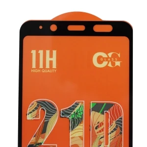 Защитное стекло для Samsung Galaxy J6 2018 (J600F) полное покрытие (черное)