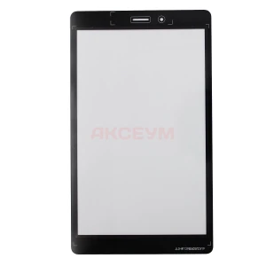 Стекло дисплея для Samsung Galaxy Tab A8  (T295) с OCA пленкой (черное) - Оригинал (Mitsubishi)