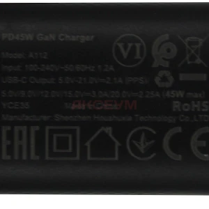 Сетевая зарядка Type-C Acefast A112 (45W/PD/AVS/GaN) черная