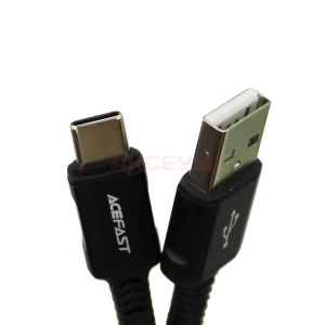 Кабель USB - Type-C Acefast C1-04 (3A/оплетка нейлон/1.2 м) черный
