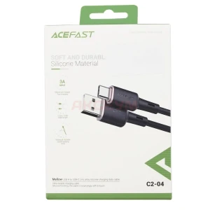Кабель USB - Type-C Acefast C2-04 (3A/силикон/1.2 м) черный