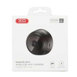 Камера видеонаблюдения XO CR12 mini (Bluetooth/Wi-Fi/Full HD/0.3 мегапикселя (480P)) черная