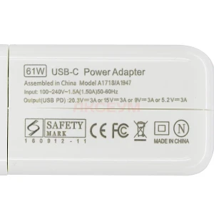 Блок питания для ноутбуков Apple 20.3V 3A 61W (Type-C)