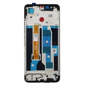Дисплей с рамкой для Realme C65 4G (черный) - Оригинал