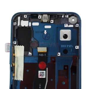 Дисплей с рамкой для Honor 20 Pro с тачскрином (синий) - Оригинал