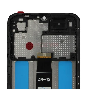 Дисплей с рамкой для Xiaomi Poco C51 с тачскрином (черный) - Оригинал