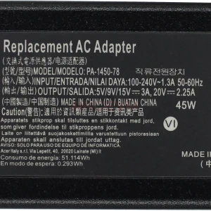 Блок питания для ноутбуков HP/Dell 20V 2.25A 45W (Type-C)