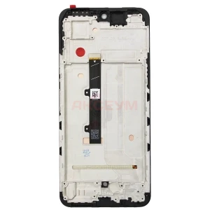 Дисплей с рамкой для Tecno Spark 30 Pro/Infinix Hot 50 Pro с тачскрином (черный) - Оригинал