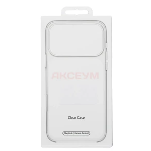 Чехол накладка для iPhone 17 Pro Max MagSafe Clear Case (белый)