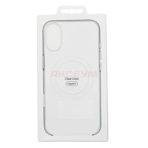 Чехол накладка для iPhone 17 MagSafe Clear Case (белый)