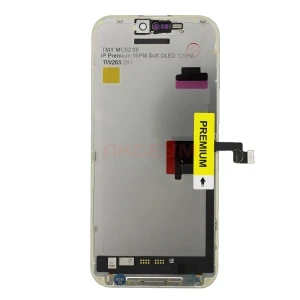 Дисплей для iPhone 16 Pro Max с тачскрином (120 Гц/площадка под IC) с тачскрином (черный) - Soft OLED
