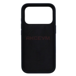 Чехол для iPhone 17 Pro Max MagSafe ORG Silicone Case с анимацией (черный)