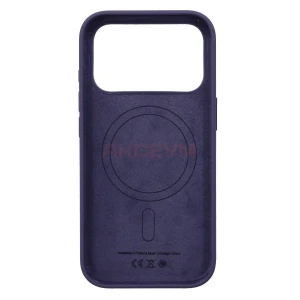 Чехол для iPhone 17 Pro MagSafe ORG Silicone Case с анимацией (фиолетовый туман)