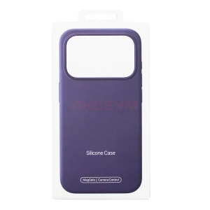 Чехол для iPhone 17 Pro MagSafe ORG Silicone Case с анимацией (фиолетовый туман)