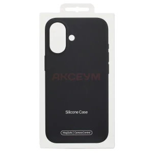 Чехол для iPhone 17 MagSafe ORG Silicone Case с анимацией (черный)