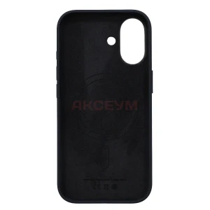 Чехол для iPhone 17 MagSafe ORG Silicone Case с анимацией (черный)