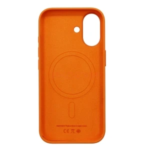 Чехол для iPhone 17 MagSafe ORG Silicone Case с анимацией (оранжевый)