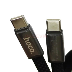 Кабель Type-C - Type-C Hoco X125 (3A/60W/PD/оплетка нейлон) черный