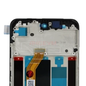 Дисплей с рамкой для Realme C71/P3 Lite 4G с тачскрином (черный) - Оригинал