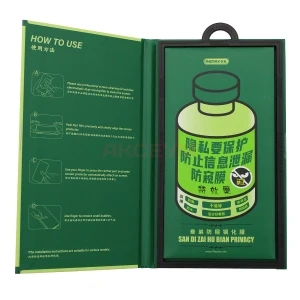 Защитное стекло для Samsung Galaxy S24/S25 (S921B/S931B) Remax Medicine Glass GL-27 (черное) - Антишпион